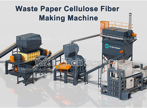 Línea de reciclaje de celulosa de papel usado