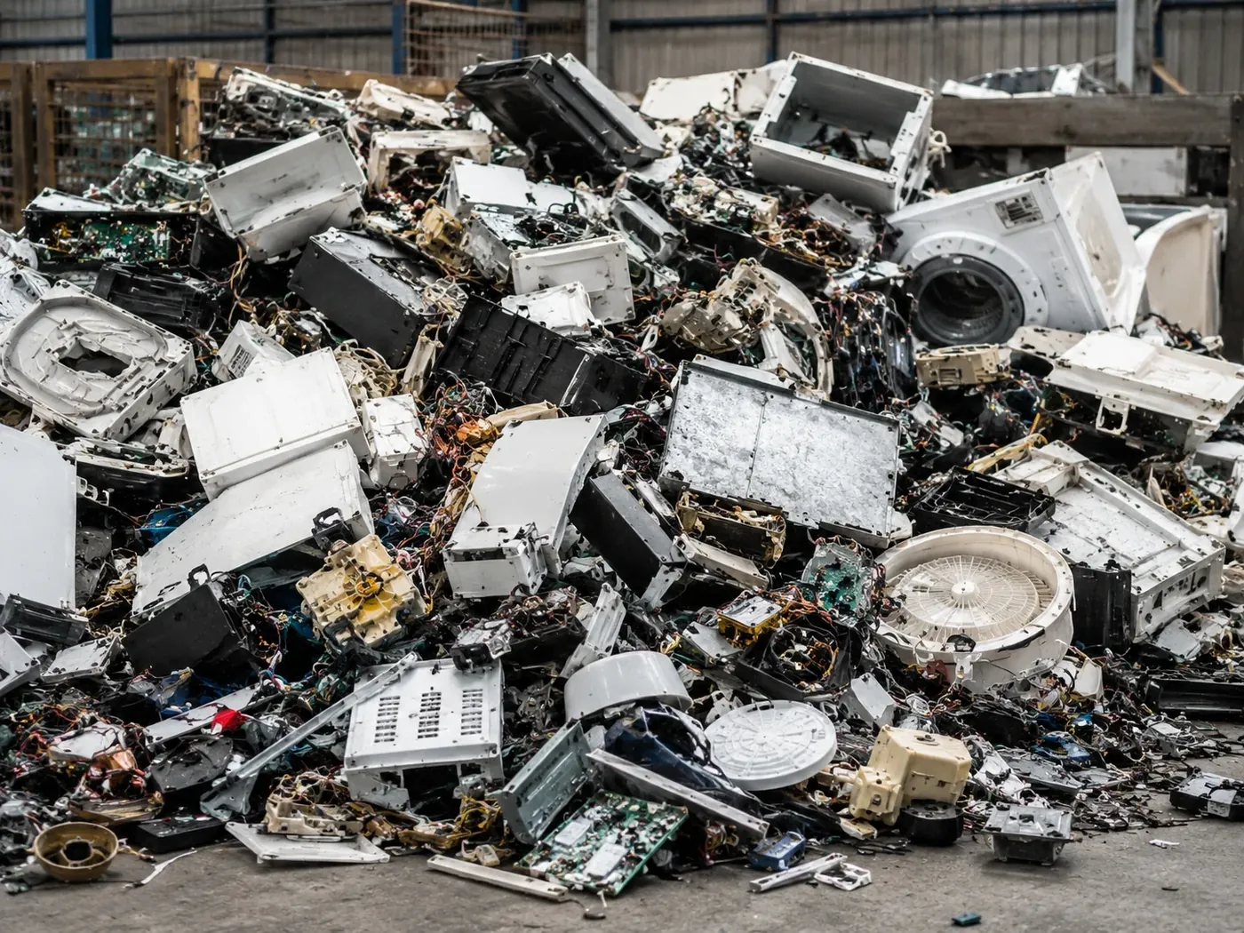 Mixed WEEE scrap requiring separate feed evaluation