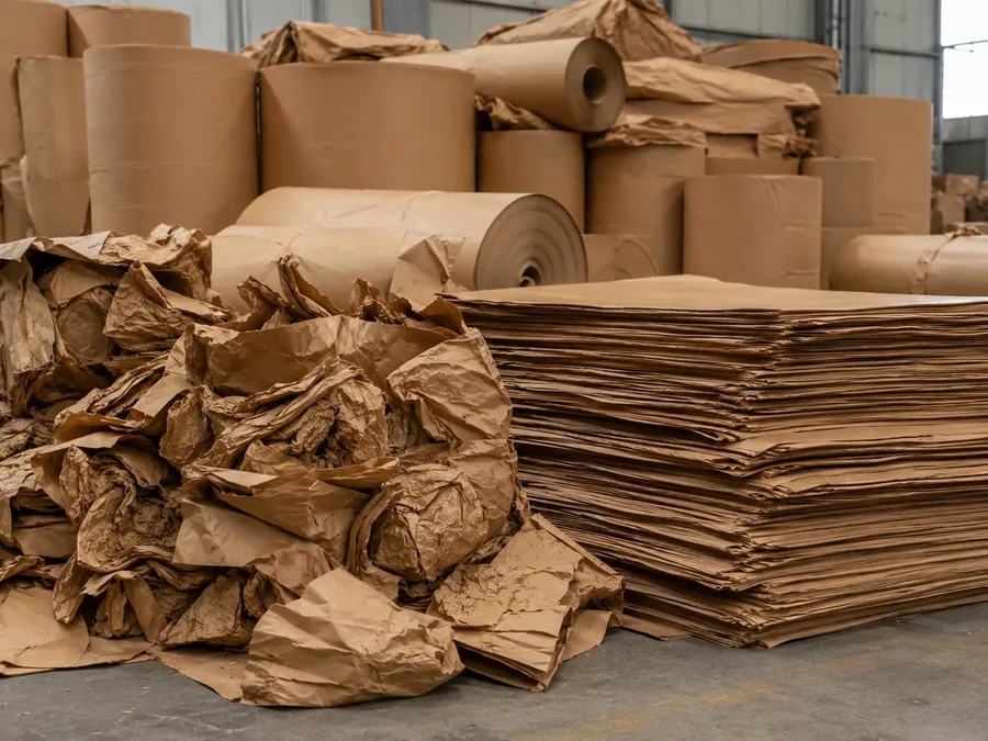Paper mill waste and trim recycling material