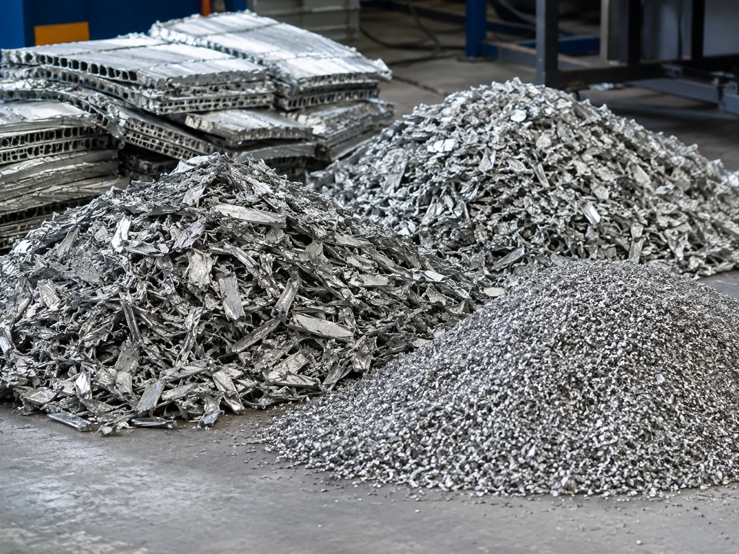 Recovered aluminum from radiator recycling