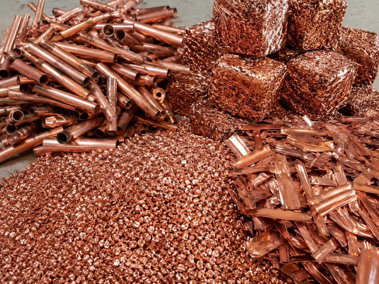 Recovered copper from waste radiators