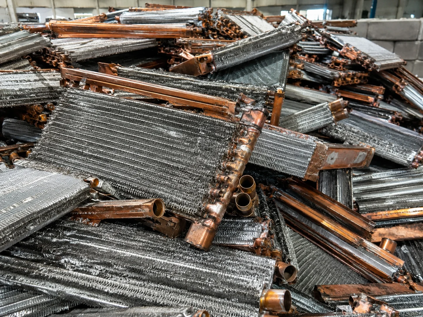 Copper aluminum radiator scrap