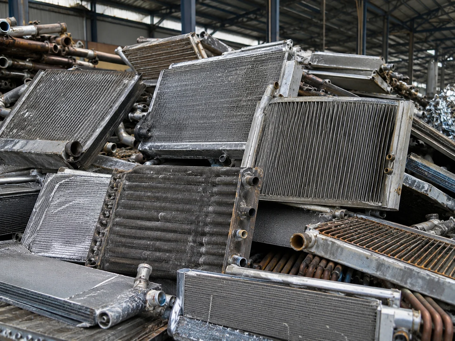 Scrap heat exchangers for recycling