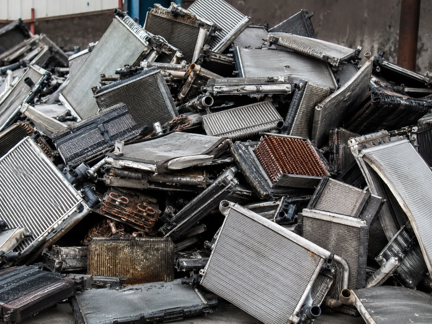 Mixed waste radiator scrap