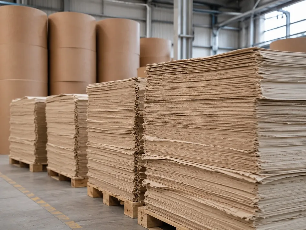 Recycled paper material prepared as downstream feedstock