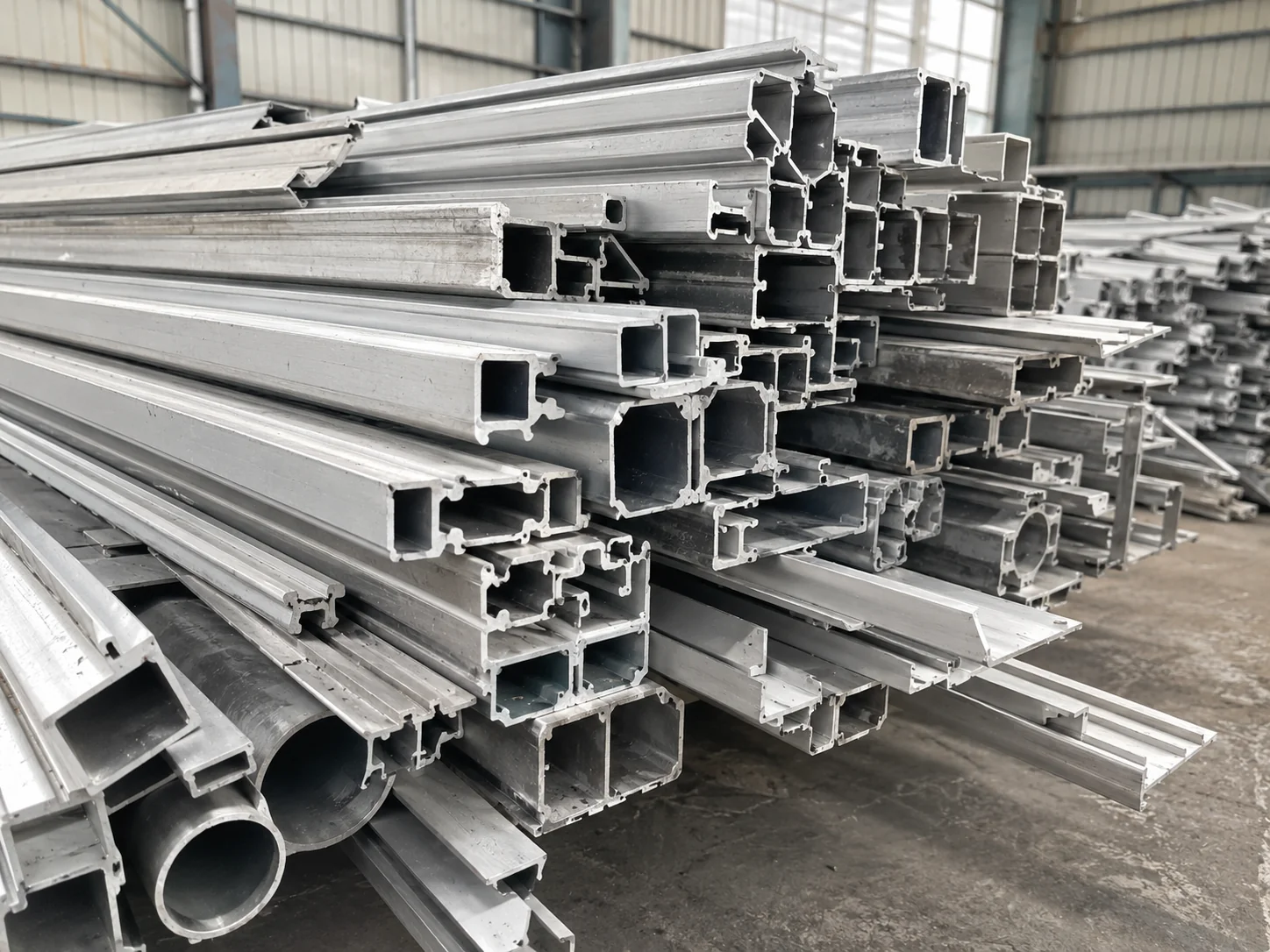 Aluminum profile scrap for recycling