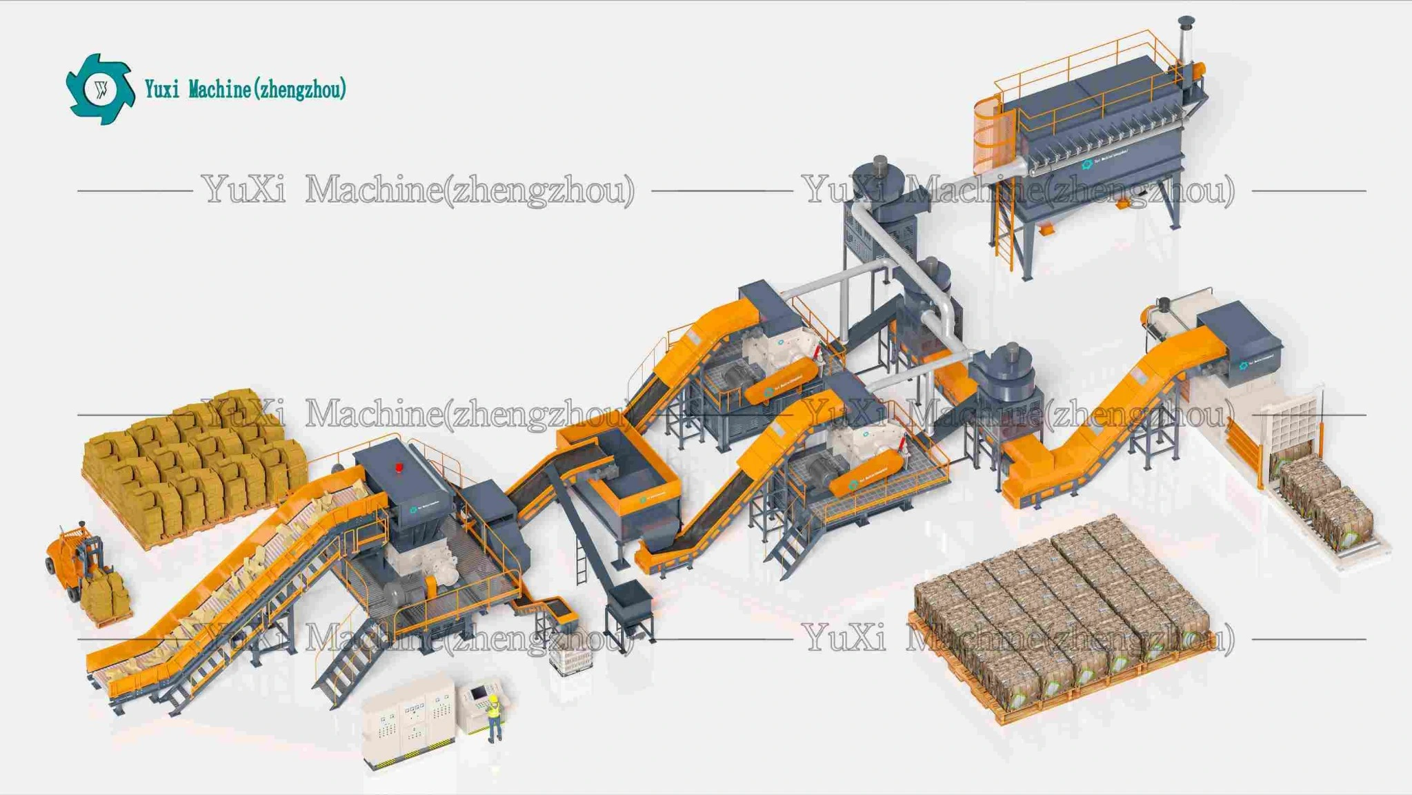 Waste cardboard recycling plant working principle flow diagram