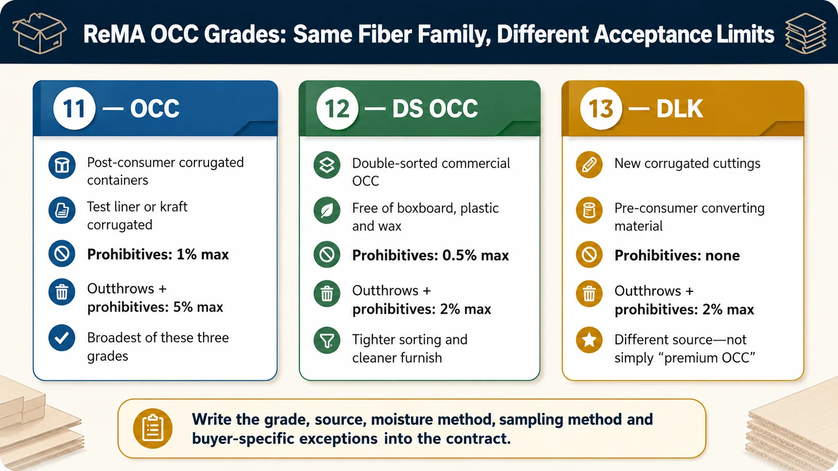 What Is OCC Cardboard? Grades, Standards & Uses