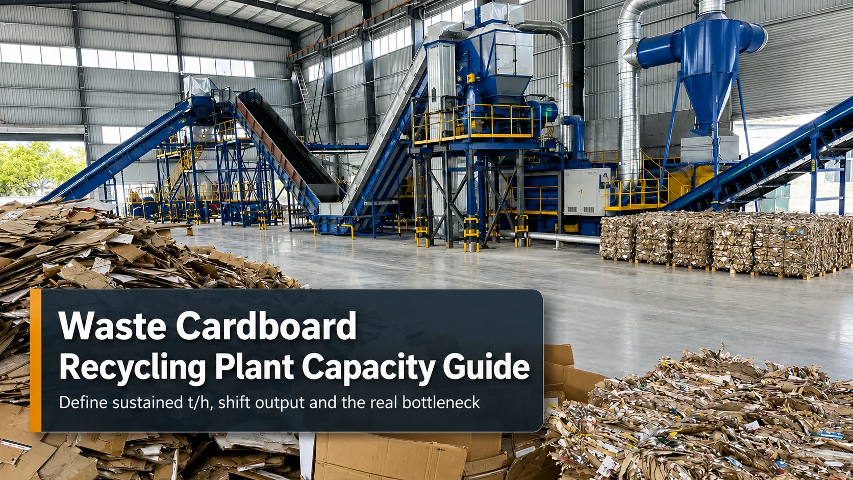 Waste Cardboard Recycling Plant Capacity Guide