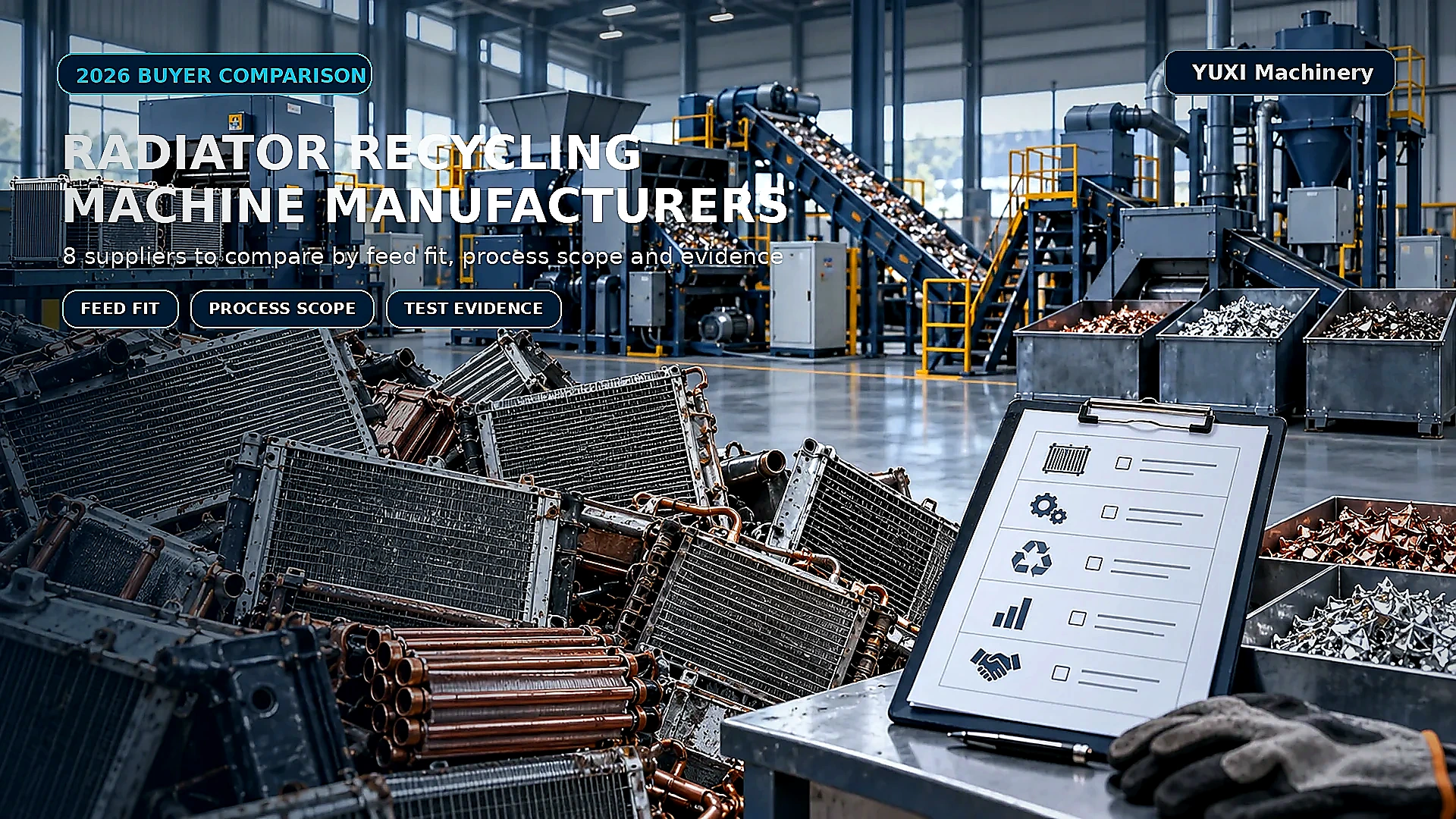 Radiator recycling machine manufacturer comparison for industrial buyers